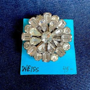 Weiss vintage rhinestone brooch